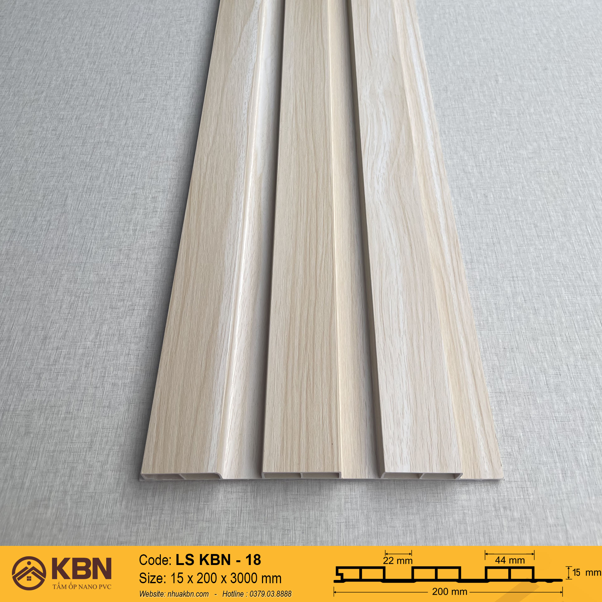 TẤM LAM SÓNG PVC 3 SÓNG THẤP KBN-14 – ỐP TƯỜNG & TRẦN TRANG TRÍ HIỆN ĐẠI - Ảnh 3