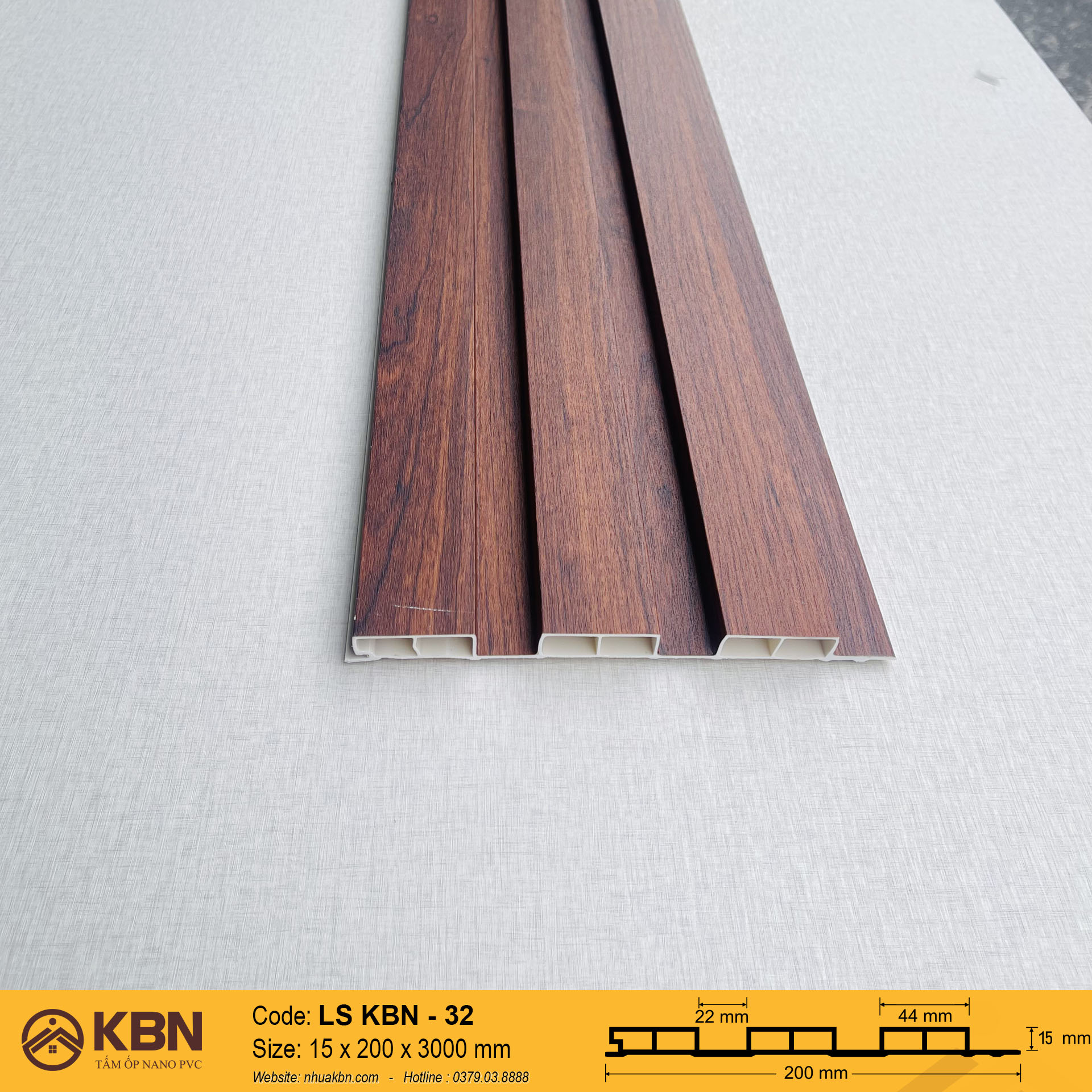 TẤM LAM SÓNG PVC 3 SÓNG THẤP KBN-32 – ỐP TƯỜNG & TRẦN TRANG TRÍ HIỆN ĐẠI (Sao chép)